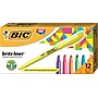 BIC Brite Liner Stick Highlighters, Chisel Tip, Assorted Colors, Dozen (BL11-AST)~#|#~669D6C15-6478-4ADB-9C886F950231CF1B_sc7