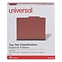 Universal Recycled Reinforced Pressboard Classification Folder, Letter Size, Red, 10/Box (UNV10290)~#|#~66A36E5D-0B99-4FF6-AD983BDDD1D21AF8_sc7