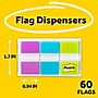 Post-it Flags, .94", Assorted Colors, 60 Flags/Pack (680-PBG)~#|#~66A8E6E9-FB94-401A-9005370F35829A6A_sc7