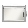 Amanti Art Brushed Nickel Frame Wall Mirror, 27.5" x 39.5" (A42674593649)~#|#~66B8D0C2-75E9-4AD3-8D5993738F0F82CE_sc7