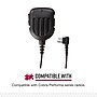 Cobra Remote Speaker Microphone for Cobra® Performa 400/450 2-Way Handheld Business Radios, Black (0010096-1)~#|#~66C7482E-0F16-40D1-B4806CD7DDDAD9DA_sc7