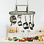 Elegant Designs Slate Gray 2 Light LED Kitchen Pot Rack with Downlights (PR1000-SLT)~#|#~66D3840E-73D2-4F7C-B17065B4690ABF6B_sc7
