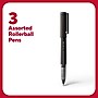 TRU RED™ Rollerball Pens, Fine Point, Assorted Colors, 3/Pack (TR58251)~#|#~66E72FF8-CBCD-406B-AC9643BD242AD39F_sc7