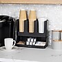 Mind Reader 6 Compartment 2-Tier Cup and Condiment Countertop Organizer, Black (UPRIGHT6-BLK)~#|#~66F3F08E-90F6-4F46-A0D840CA82EDA65B_sc7