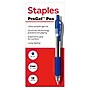 Staples ProGel™ Retractable Gel Pen, Fine Point, 0.7mm, Blue Ink, Dozen (ST62096)~#|#~66FDA82D-445A-45DE-83D661010574FE06_sc7