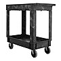 Rubbermaid 2-Shelf Plastic/Poly Mobile Utility Cart, Black (FG9T6600BLA)~#|#~6735C789-35E5-4C15-9002ED2BD0C15065_sc7