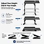 Uncaged Ergonomics WorkEZ Adjustable Keyboard and Mouse Tray, Black (WEKTb)~#|#~678E7FCD-D214-462B-B11A3C395ADA0143_sc7