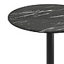 Flash Furniture TopGuard 31.25" Round Wood Dining Table with Round Base, Black Faux Marble/Black Base (STRD31BMATR18)~#|#~678FB5B6-9BC7-4EA9-90EF6E22007C2802_sc7