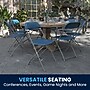 Flash Furniture HERCULES Plastic Folding Chair, Blue, 4/Pack (4LEL3BLUE)~#|#~67902C28-9990-42AB-B024DDFA715915D8_sc7