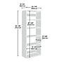 Sauder GarageCore 83"H Wall Cabinet with 5 Shelves, White (441602)~#|#~67B17D03-455D-4A8A-A4569A531F80D800_sc7