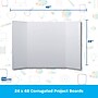 Flipside Corrugated Project Board, 2' x 4', White, 24/Carton (30022-24)~#|#~67B4E198-EAA1-424A-BA51097FE7CB204B_sc7