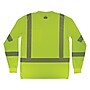 Ergodyne GloWear 8370 High Visibility Long Sleeve T-Shirt, ANSI Type R Class 3, Lime, 2XL (22256)~#|#~67B9658F-E988-43D4-83231455098FC56E_sc7