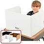 Classroom Products Foldable Cardboard Freestanding Privacy Shield, 13"H x 20"W, White, 30/Box (VB1330 WH)~#|#~67C0136A-DDBC-4346-ADF8EFA0E9BC418B_sc7