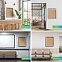 Ghent 1 Door Enclosed Natural Cork Bulletin Board, Satin Aluminum Frame, 36"H x 30"W, (GHEPA13630K)~#|#~67C5588B-EB43-4624-AB0CA3F5FC377E53_sc7