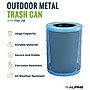 Alpine Industries 4460 Steel Mesh Outdoor Recycling Bin, 36 Gallon, Blue (ALP4460-01-C)~#|#~67DCFCBB-A17D-4C6E-866D1C3EA9EB930A_sc7
