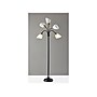 Simplee Adesso 5 Light 67" Matte Black/Antique Brass Floor Lamp with 5 Cone Shades (7205-01)~#|#~67F81540-8C45-44E7-BE76419C64F04D84_sc7