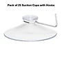 Excello Brands Suction Cups with Hooks, Clear, 25/Pack (SC-25PK)~#|#~67FB500F-D087-4AE0-8E62267660B35F98_sc7