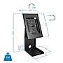 Mount-It! Adjustable Anti-Theft Tablet Kiosk with Printer Shelf, Black (MI-3883B_G10)~#|#~680F2B0E-818D-4A7B-AACBF079B99613C0_sc7