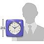 Infinity Instruments Square Retro Periwinkle Wall Clock, 9.25" (13228VP-4103)~#|#~6816ABAB-6A7F-496E-8209F91A76E193C9_sc7