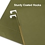 Staples Reinforced Box Bottom Hanging File Folder, 2" Expansion, 1/5-Cut Tab, Letter Size, Standard Green, 25/Box~#|#~685E75AB-1BE5-44CE-852503540EDD13E9_sc7