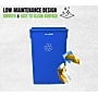 Alpine Industries Polypropylene Recycling Bin, 23 Gallon, Blue, 3/Pack (ALP477-R-BLU-3PK)~#|#~687019EF-A7F2-4EC5-A80CF2A6449DAFDB_sc7