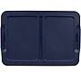 Home Logic 29 Qt. Latch Lid Storage Tote, Clear/White, 6/Pack (7102-010000044)~#|#~688D01A5-050D-4A12-9B95D2A663EB4FA2_sc7