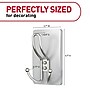 Command Extra Large Hook, 10lb., Satin Nickel, 2/Pack (17038SN-2ES)~#|#~689C3385-3DFA-4301-8FA1B8E6BF5B45C3_sc7