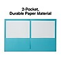 Staples 10% Recycled Smooth 2-Pocket Paper Presentation Folder, Teal, 10/Pack (13383-US)~#|#~689F7281-8480-44CC-B73E94A9783BB2E2_sc7