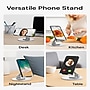 Uncaged Ergonomics 360° Swivel Rotating Adjustable Cell Phone Stand for Desk, Silver (SPS-SILVER)~#|#~68A60F73-609C-4A7E-AE1C3FD7D6283BBF_sc7