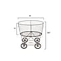 Storied Home 1-Section Rolling Laundry Basket, Metal, Grey (DE2757)~#|#~68A726DA-9161-44F2-B5401CC9AA050061_sc7