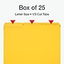 Pendaflex Recycled File Folder, 1-Tab, Assorted, Letter Size, Yellow, 25/Box (1007022)~#|#~68B54896-3063-4F3B-B807951C91903334_sc7