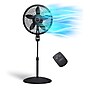 Lasko 18" 3-Speed Oscillating Cyclone Pedestal Fan with Remote and Timer, Black (1843)~#|#~68D0513E-FFD4-45EF-B802A67811CEE623_sc7