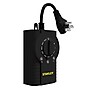 Stanley LightTimer Select Twin 2-Outlet Outdoor Photocell Timer, Black, 2/Pack (W38463)~#|#~68D54A14-4158-41B1-A3C6A47DC8D4F9FF_sc7