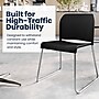 Flash Furniture Hercules Kenai Office Reception Stack Chair, Black Plastic/Chrome Frame (RUT239ANBKCR)~#|#~68E0B5BE-B540-4361-ABAE0EEDB39D0C22_sc7