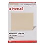 Universal Reinforced File Folders, 1 Tab, Letter Size, Manila, 100/Box (UNV13330)~#|#~68E9FC7A-2ECD-471E-B2EF2FBF2F503800_sc7