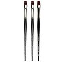 da Vinci TOP-ACRYL Oil and Acrylic Synthetic Bright Red-Brown Flat Brush, 3 Brushes/Pack (DVXVA7185K1-3)~#|#~68F961B6-C377-4D25-9FB4672C5491C48B_sc7