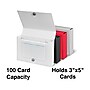 Staples® Index Card Holder for 3" x 5" Cards, 100 Card Capacity, Assorted (ST50992-CC)~#|#~690B4C04-FCF9-48D4-889B35C1FFFD4957_sc7