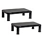 Mind Reader Adjustable Monitor Stands, Up to 19" Monitors, Black, 2/Pack (2SMPLMON-BLK)~#|#~69130B58-F171-4A8E-AE5236B3F2FF3CC5_sc7