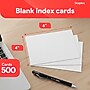 Staples Index Cards, 4" x 6", Blank, White, Acid‑Free, 500 Pack – Unruled Cards for Notes, Recipes & Projects~#|#~6926666D-01B3-4702-93DC2EE0221D5B3F_sc7