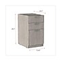 Alera Valencia Full Pedestal File, Legal/Letter, 15.63" x 20.5" x 28.5", Gray~#|#~692DCB92-963A-4DD5-AD77068FFE1E0920_sc7