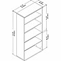 Bush Business Furniture Studio C 73"H 5-Shelf Bookcase with Adjustable Shelves, Storm Gray Laminate (SCB136SG)~#|#~692E4DD5-7030-4712-9257993D4BD1DA47_sc7