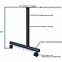 Lorell Invent 28.50" H Training Table Base, Metal, With Wheels, Black, 2 Legs/Pack (LLR60801)~#|#~693D7F57-F29B-46FA-89B94675E0C94B78_sc7