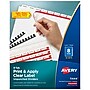 Avery Index Maker Unpunched Paper Dividers with Print & Apply Label Sheets, 8 Tabs, White, 25 Sets/Pack (11444)~#|#~6940FD0F-1C2E-4ECE-BAC2276DC7B75C28_sc7