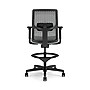 HON Ignition 2.0 ReActiv Back Vinyl Task Stool with Footrest and Lumbar Support, Black/Gray (HITSRA.S0.A.H.0S.SX39.BL.SB.T)~#|#~69478F3A-F20B-49CF-8D84A01DBE3281E9_sc7