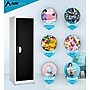 AdirOffice 48"H Single Tier Black Storage Locker (ADI629-01-BLK-DL)~#|#~6970A182-250F-4D04-95F397901ED4367E_sc7