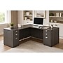 Boss Office Products 71"W L-Shaped Executive Corner Desk with Dual Box/Box/File Storage Pedestals, Driftwood (GROUPA11-DW)~#|#~697DEDCF-3363-40FB-8B78E0B35A2472E9_sc7