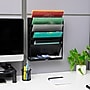 Mind Reader 5-Compartment Plastic Mountable Wall File, Black (WALLANCH-BLK)~#|#~6980D1B4-140F-47CA-A3C52D03707A9D91_sc7