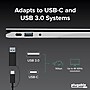 Plugable 4K USB 3.0 & USB-C to DisplayPort and HDMI Dual Monitor Adapter, Male to Female, Black (USBC-6950U)~#|#~6981A2FA-B992-41E8-AB1139E6395E232B_sc7