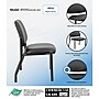 Boss Office Products Vinyl Bariatric Guest Chair, Armless, Black (B9595AM-BK-400)~#|#~6983C256-AF10-471F-AA6FBB3F653D37F5_sc7