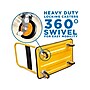 Mount-It! Foldable Flatbed with Swivel Wheels, 330 lb. Capacity, Black/Yellow (MI-920)~#|#~698764AE-0E29-4C14-9055EF19F5611EF5_sc7